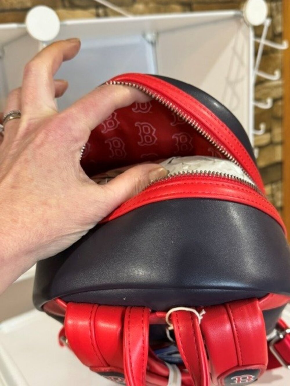 Loungefly MLB Boston Red Sox Mini Backpack - Picture 5 of 5